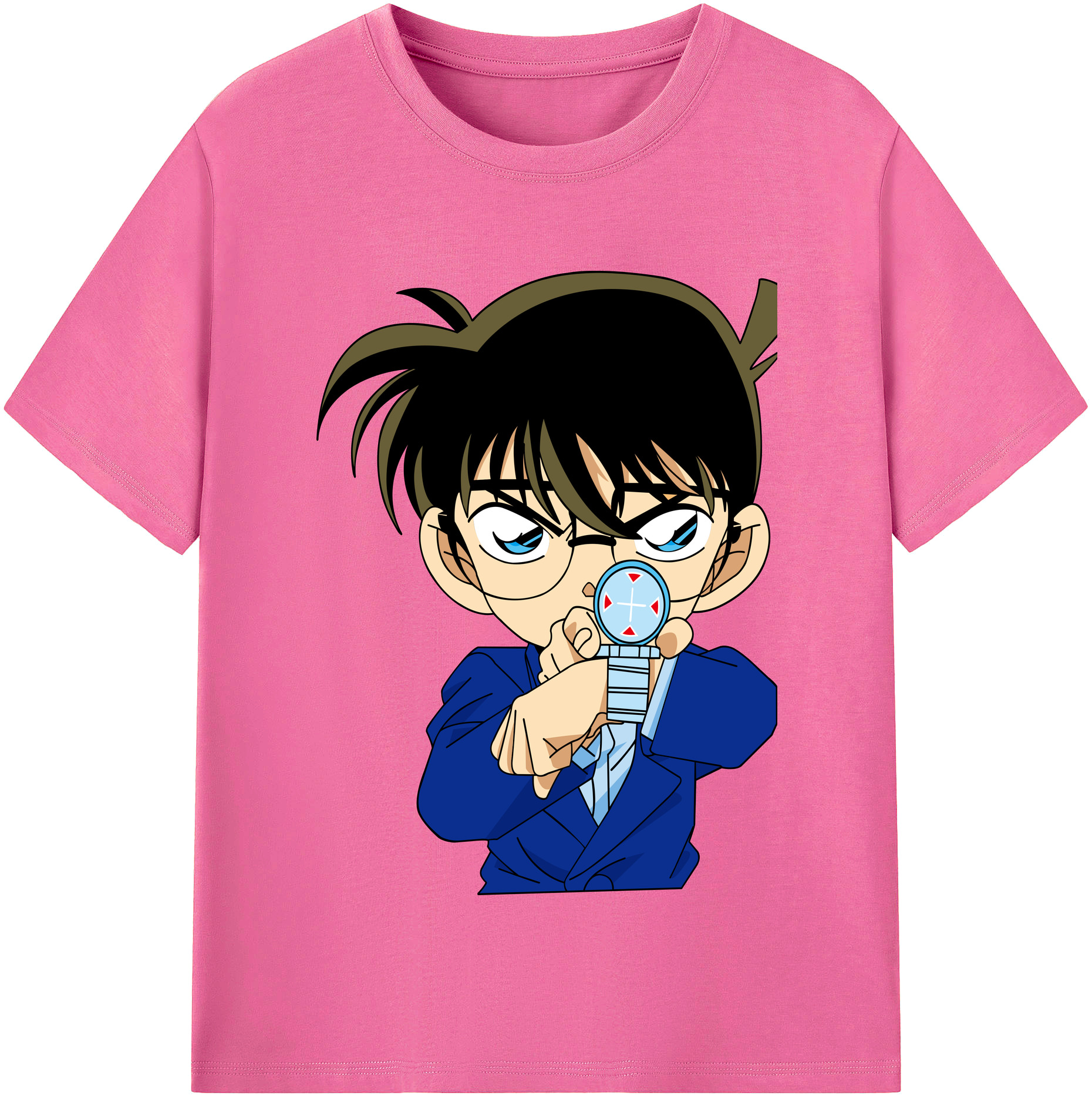 （画像用） 名探偵コナン 江戸川 コナン Detective Conan Conan Edogawa レディースカジュアルプリントTシャツ（綿100％）